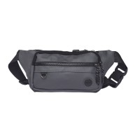 Lorenz Slim Multi Zip "Hexagon" PU Bumbag